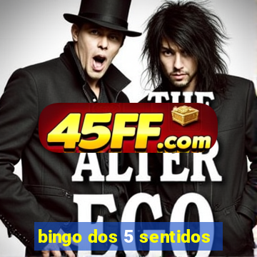 bingo dos 5 sentidos